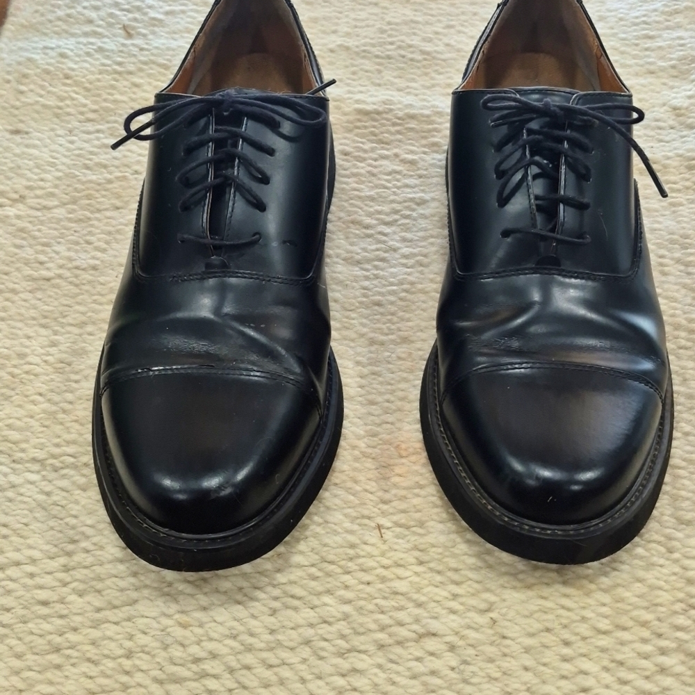 Mens leather shoes, good condition, black, size 12